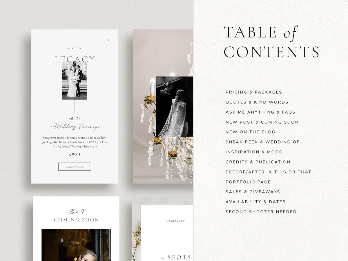 luxury elegant photography canva instagram story Templates for wedding photographers and florists by white tint design