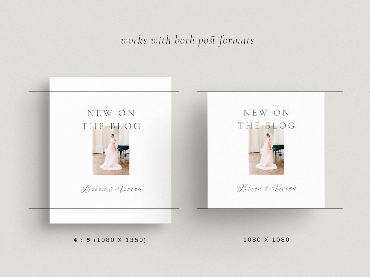 modern elegant photography canva instagram post and carousel template for wedding photographers by white tint design