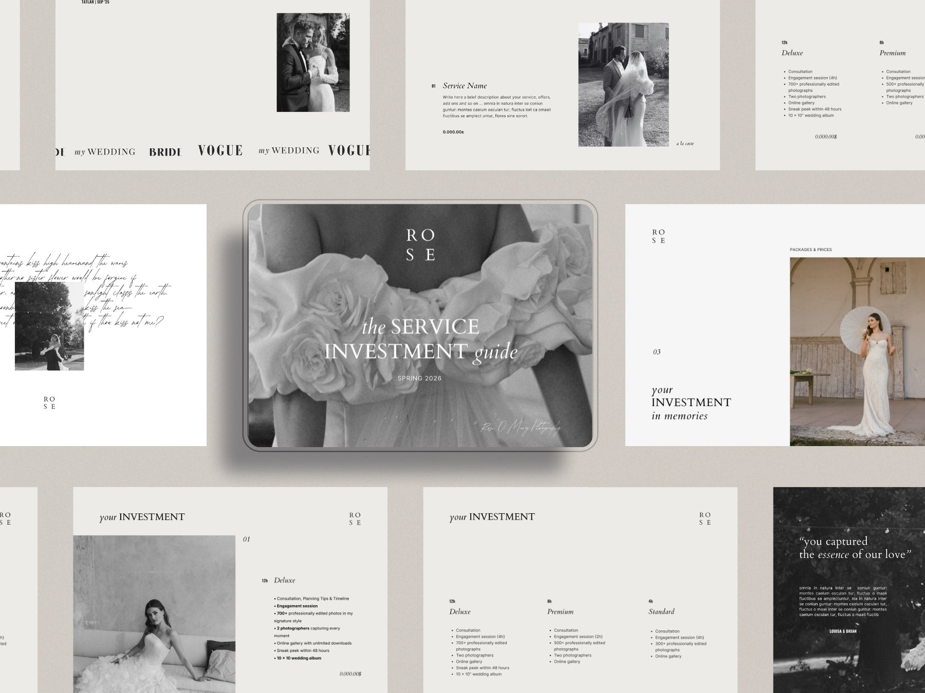 Pricing Services Guide ~ Rose