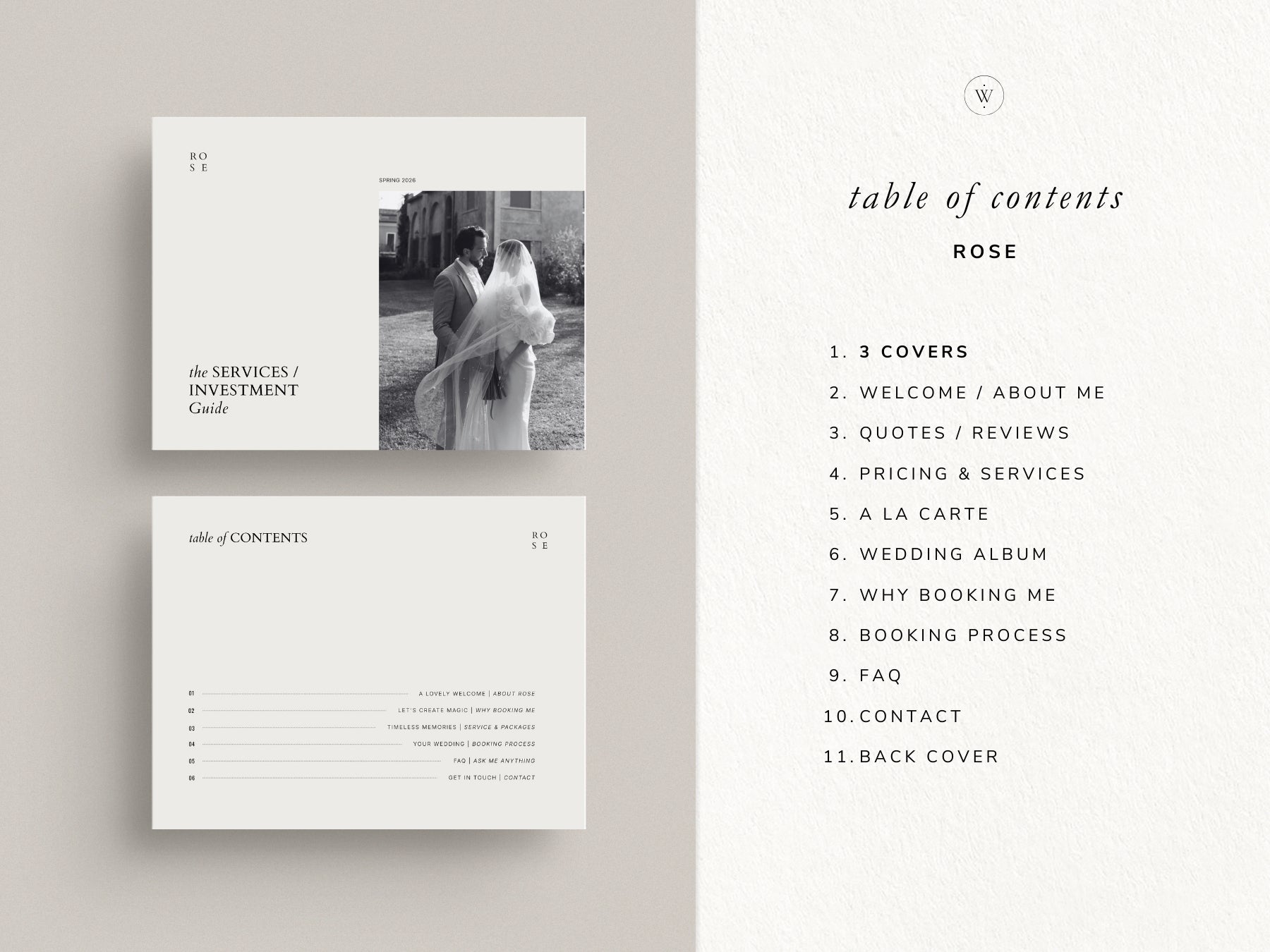 Pricing Services Guide ~ Rose