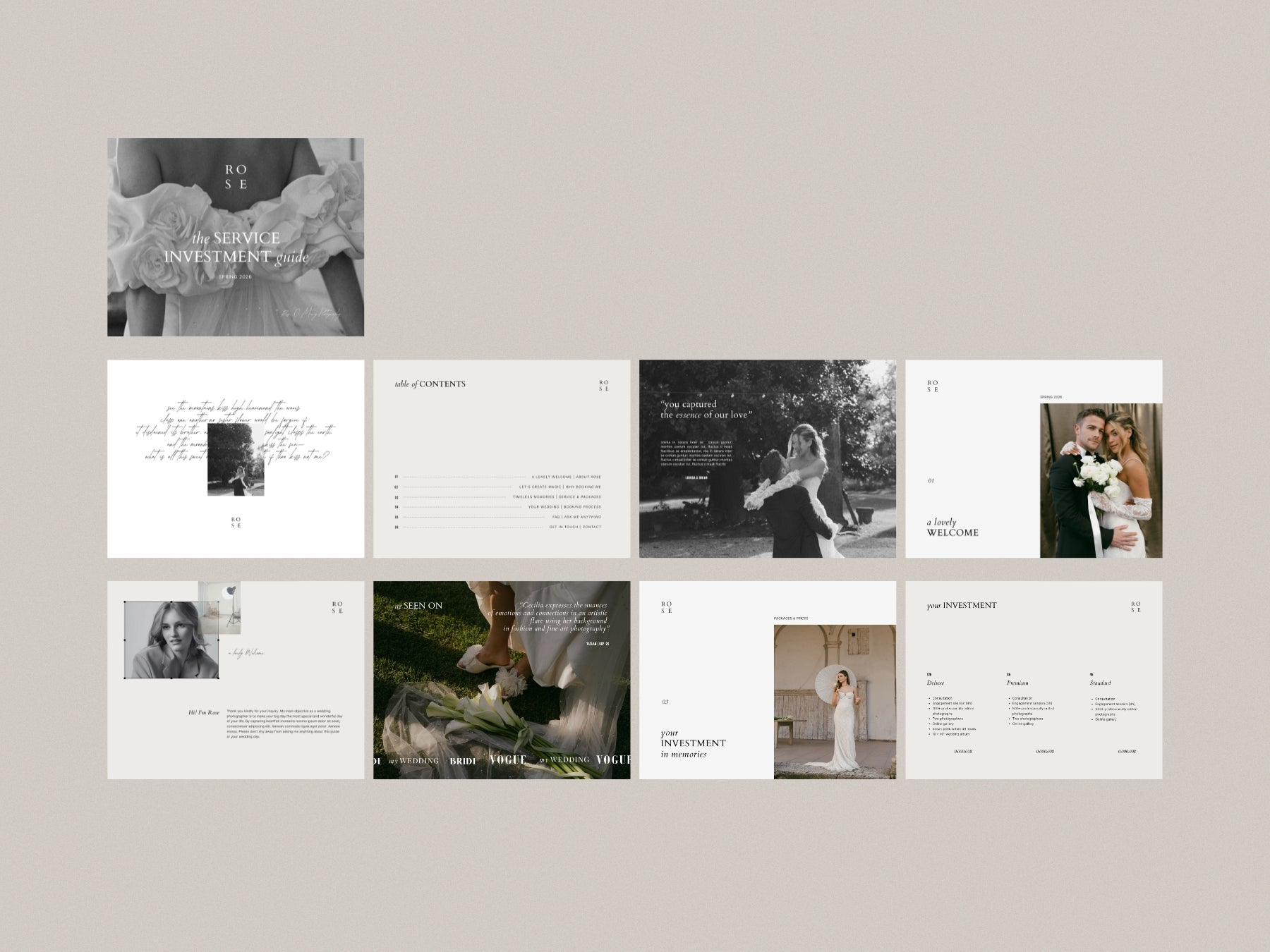 Pricing Services Guide ~ Rose