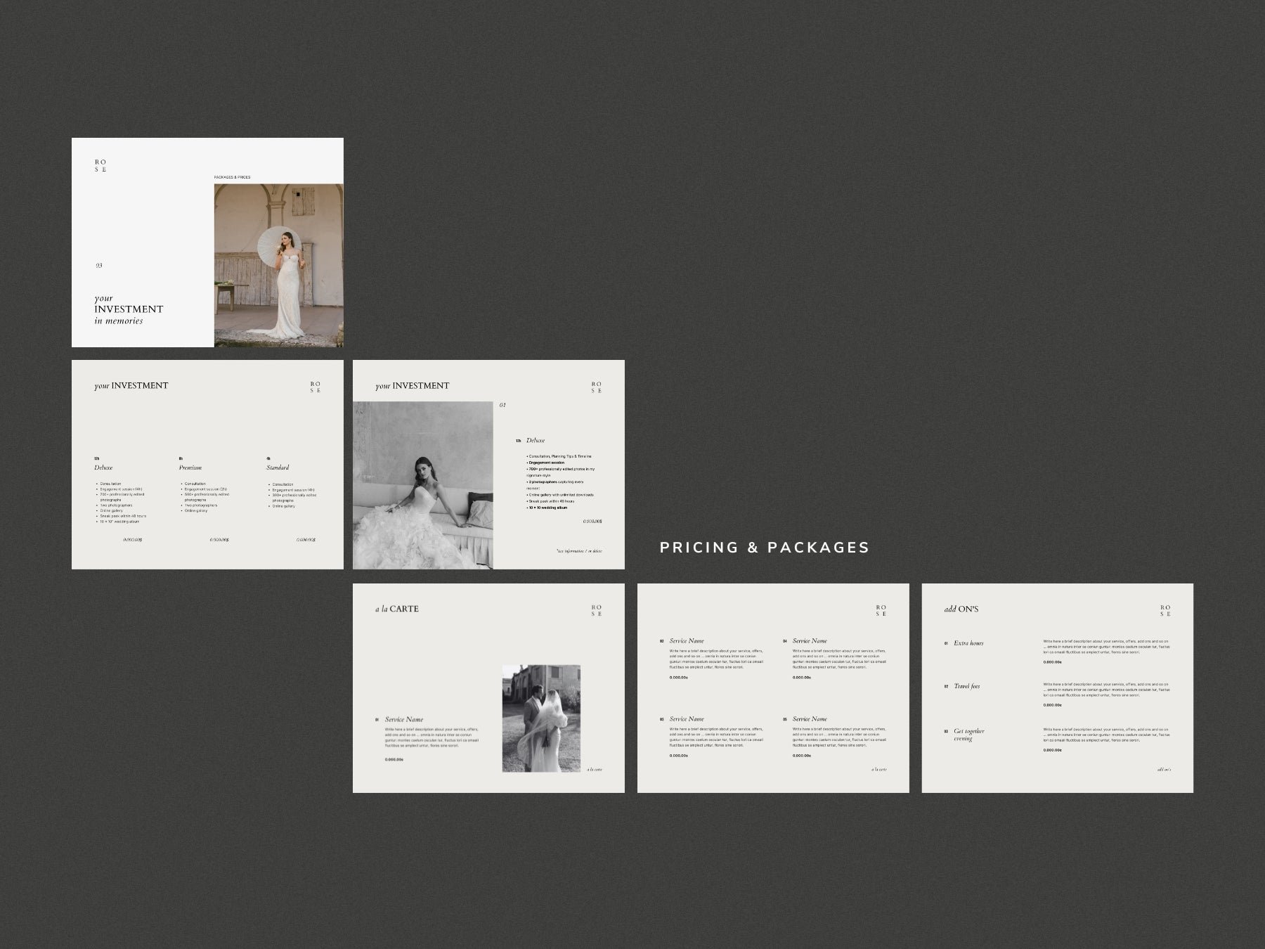 Pricing Services Guide ~ Rose