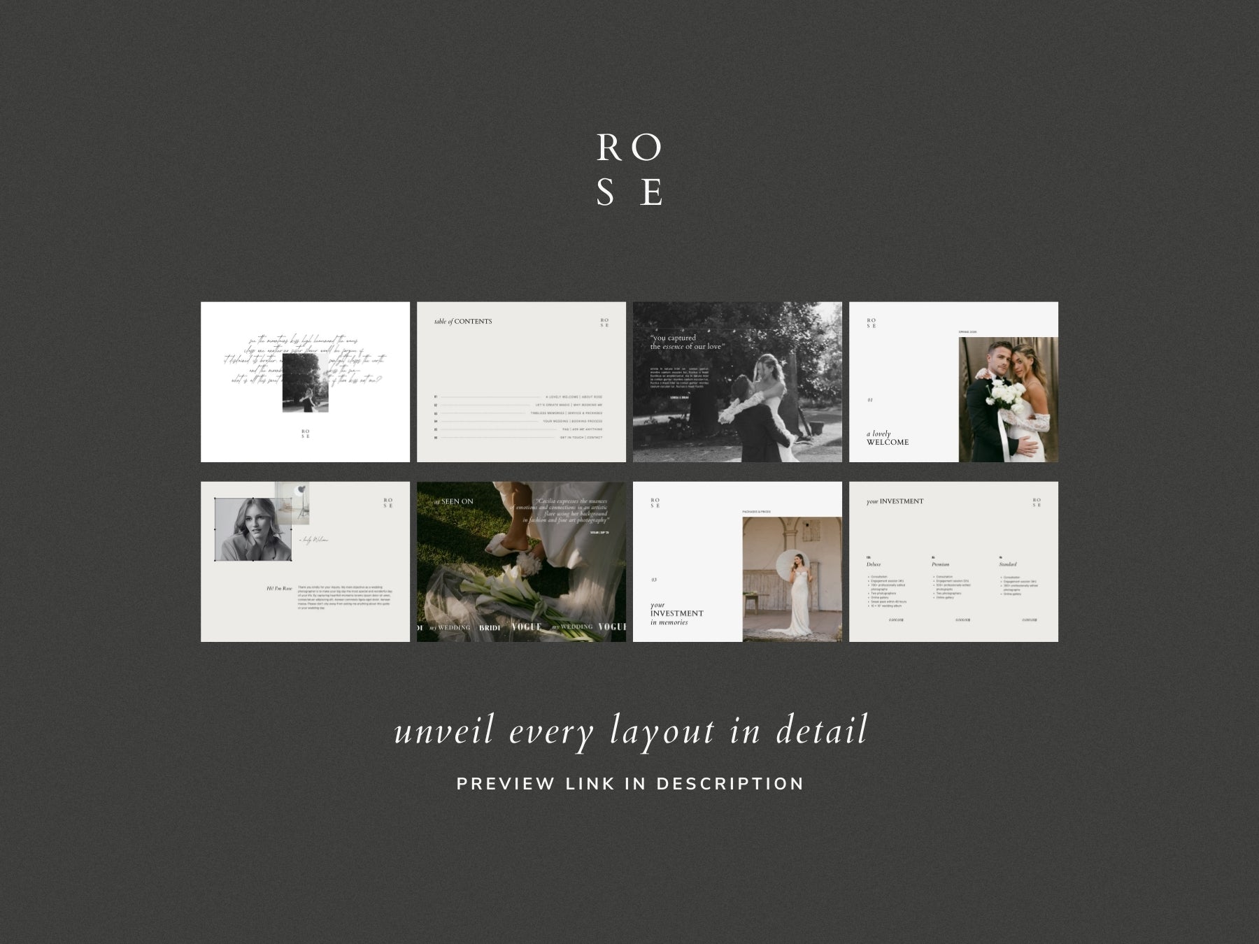 Pricing Services Guide ~ Rose