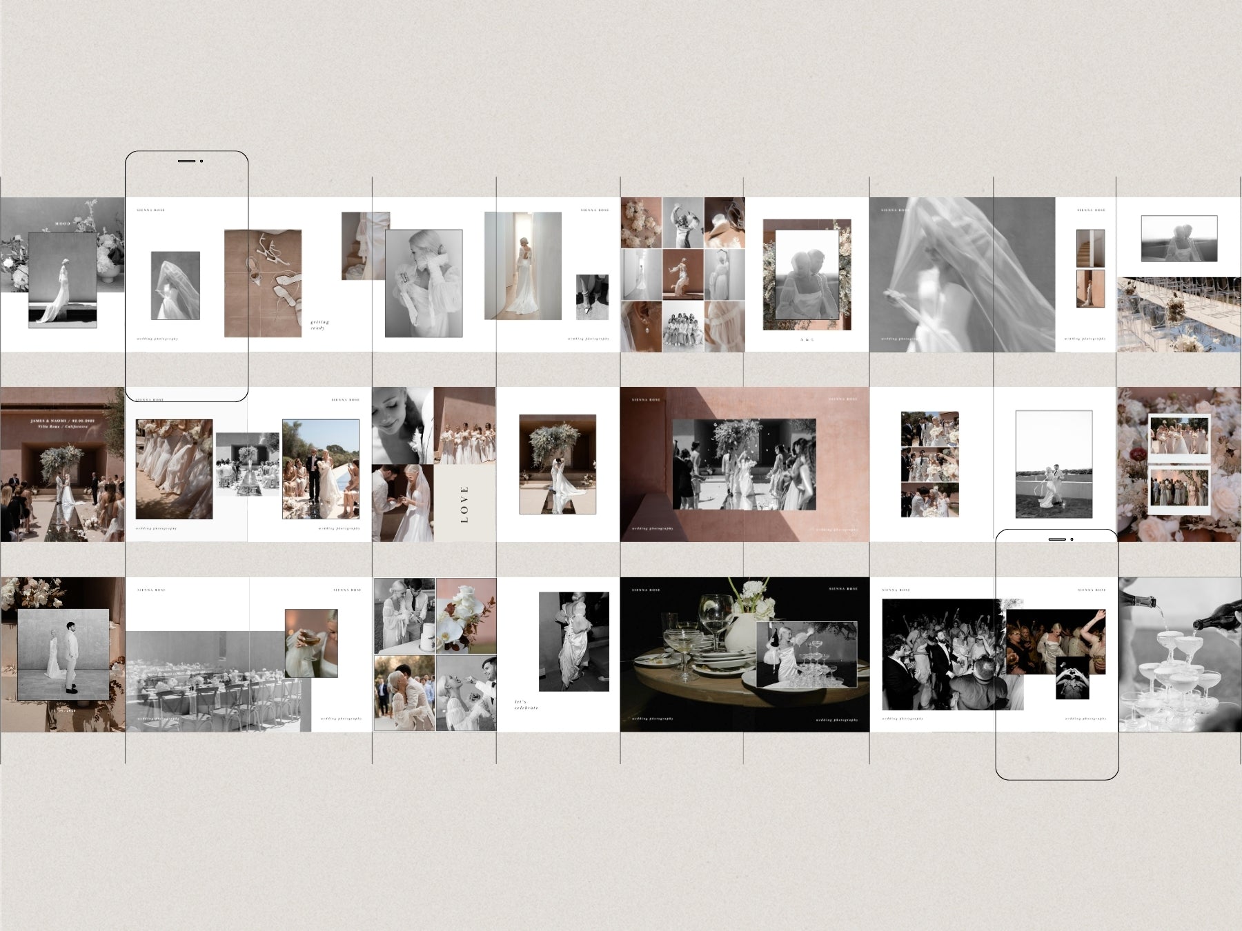 Carousel Instagram Post Templates ~ Sienna