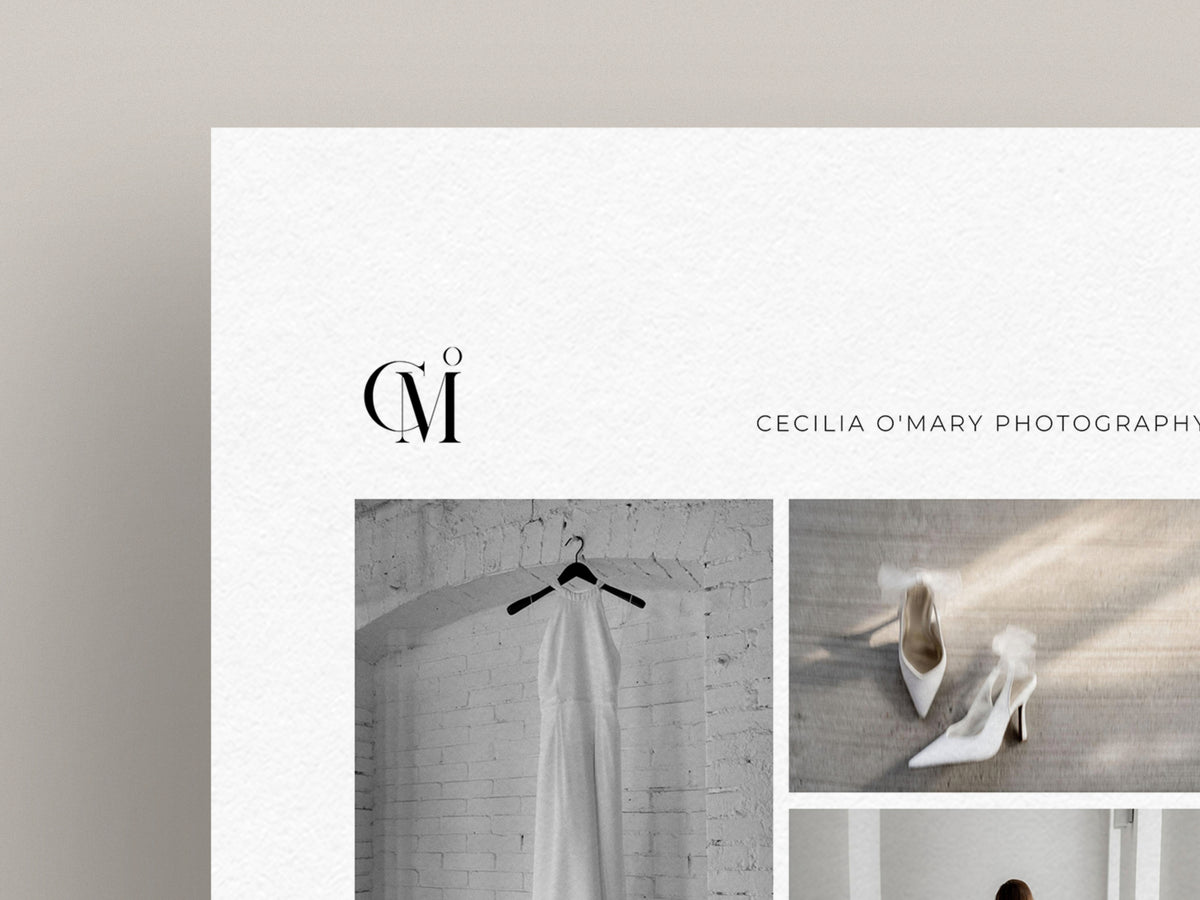 modern minimal wedding photography price list sheet promo card pricing guide template for canva by white tint design