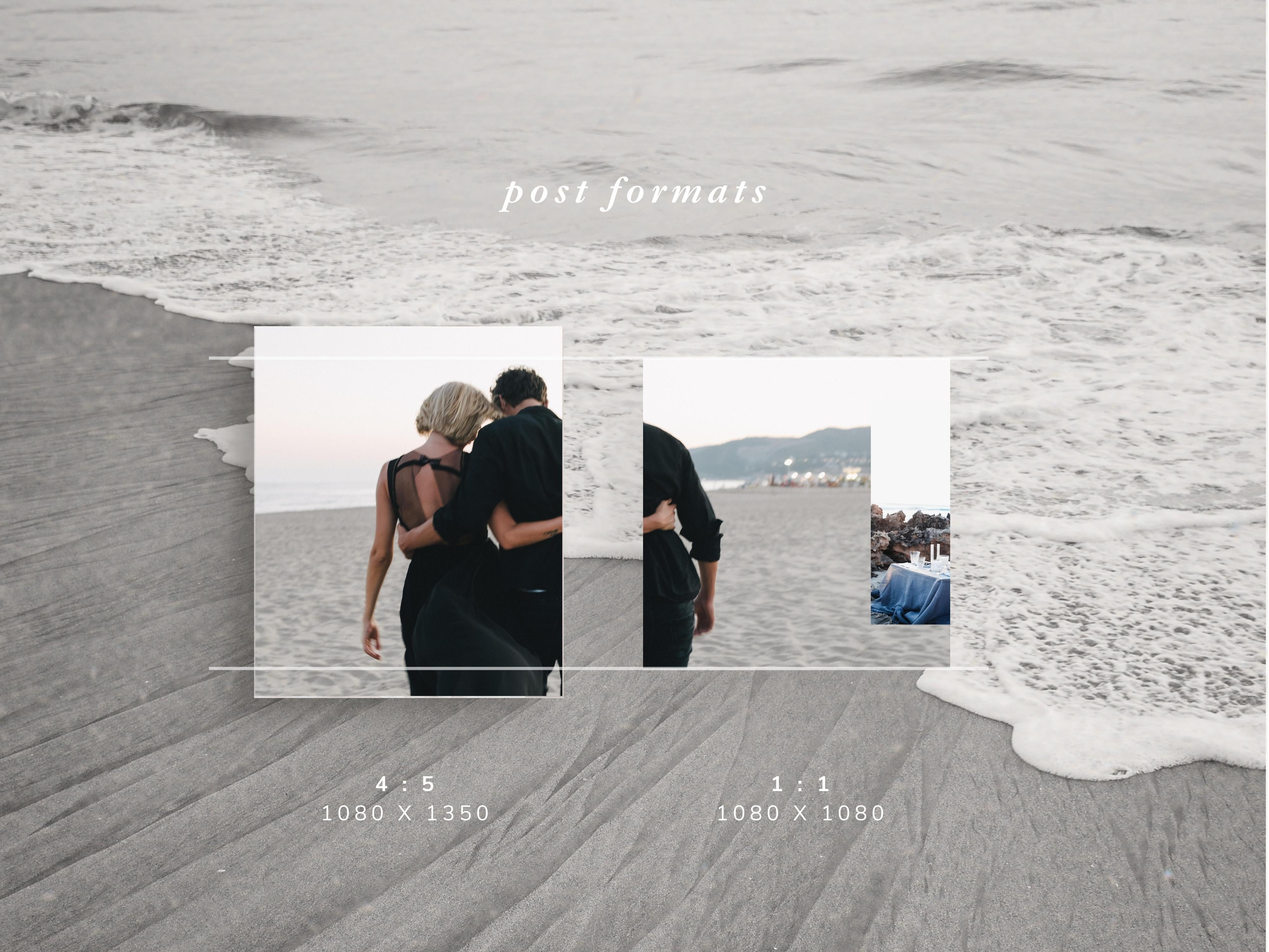 modern timeless minimal social media instagram carousel post templates editable in canva for wedding photographers