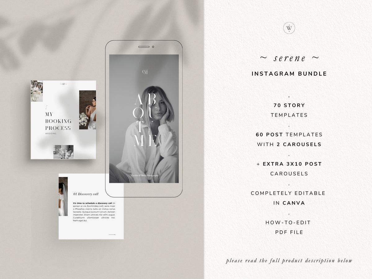 modern minimal canva wedding photography Instagram story template, elegant clean Instagram bundle for wedding photographers, social media bundle by white tint design