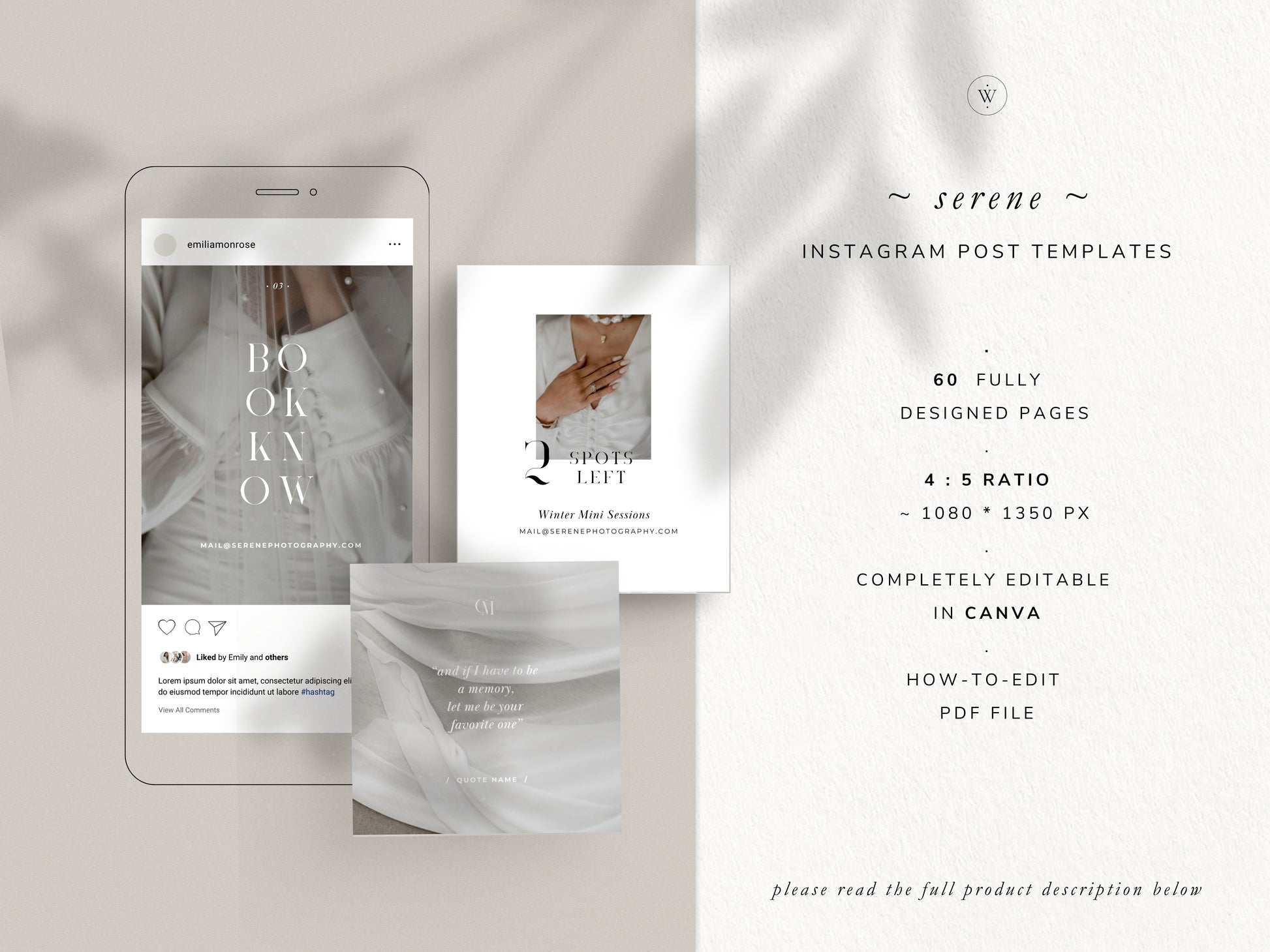 modern minimal canva wedding photography Instagram story template, elegant clean Instagram bundle for wedding photographers, social media bundle by white tint design