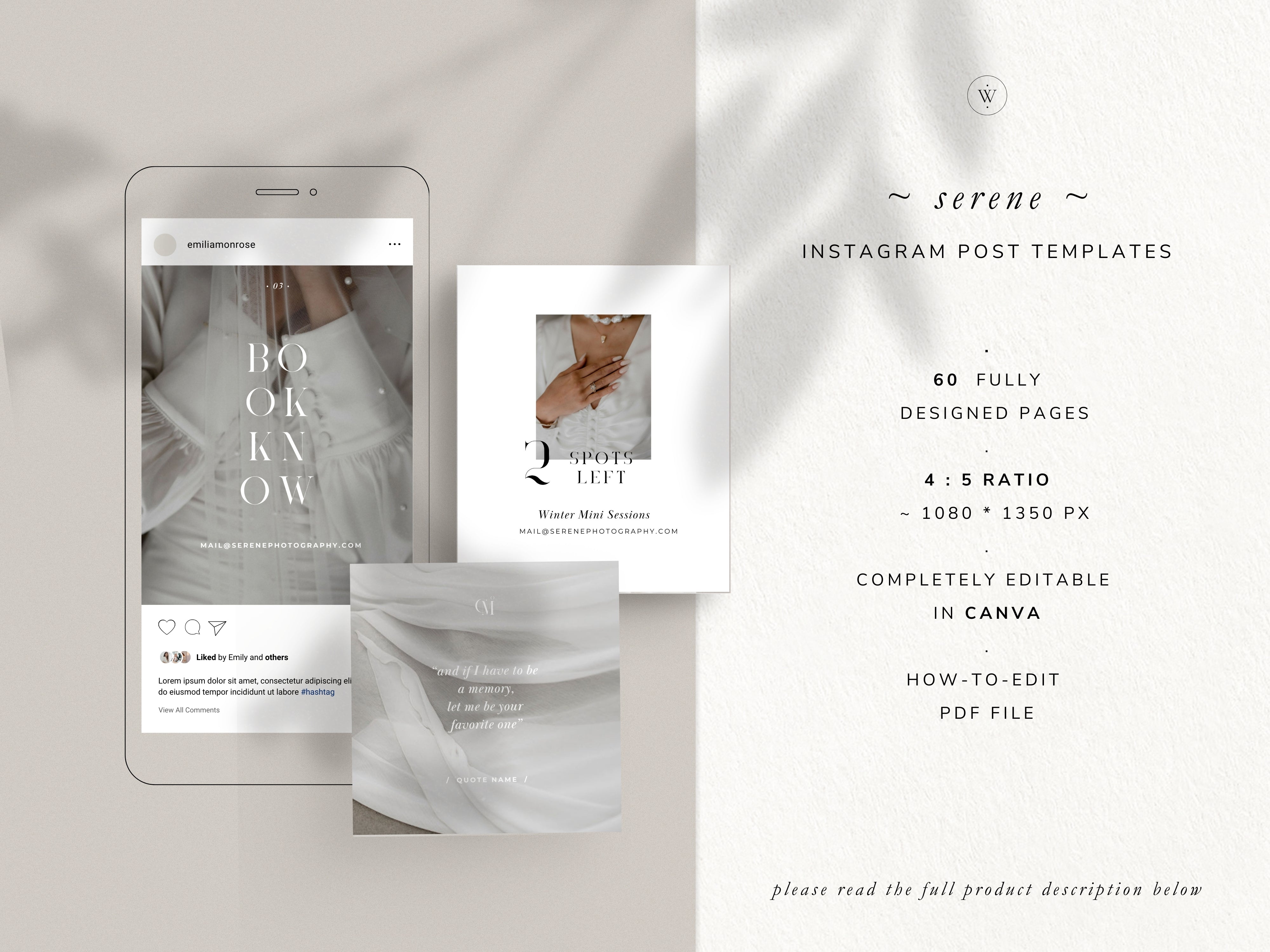 modern minimal canva wedding photography Instagram story template, elegant clean Instagram bundle for wedding photographers, social media bundle by white tint design