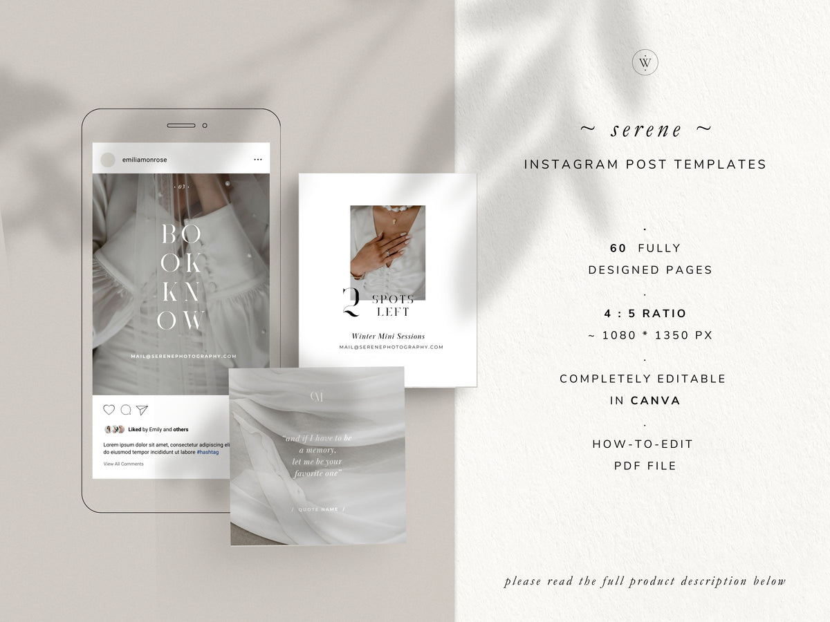 modern minimal canva wedding photography Instagram story template, elegant clean Instagram bundle for wedding photographers, social media bundle by white tint design