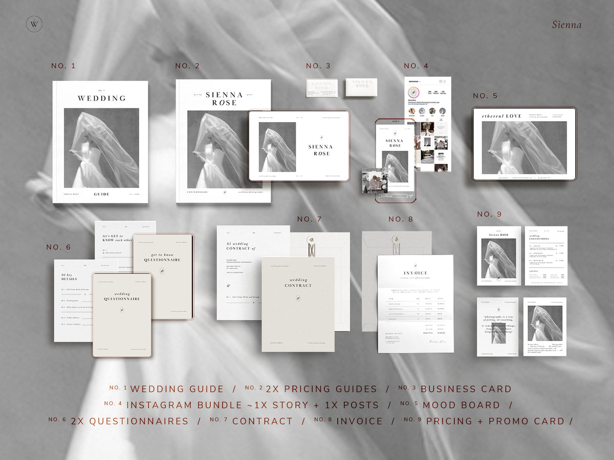 <i>canva</i><br>Photography Marketing BUNDLE<br> <i>sienna</i>