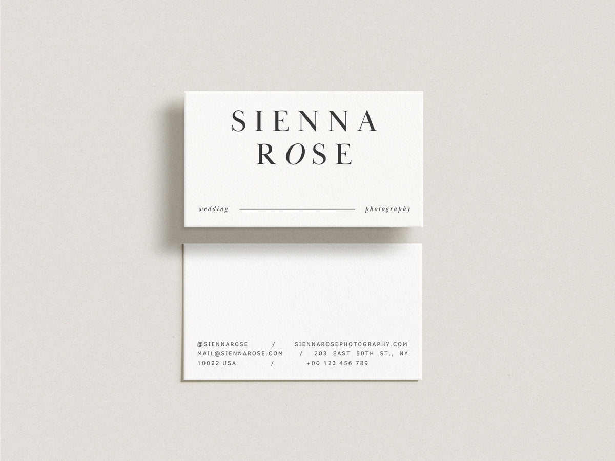 modern minimal elegant photography business card canva template by white tint design