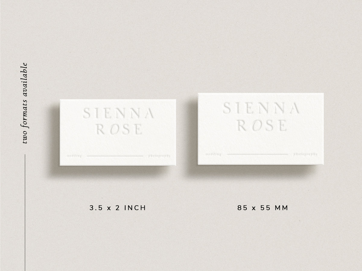 modern minimal elegant photography business card canva template by white tint design