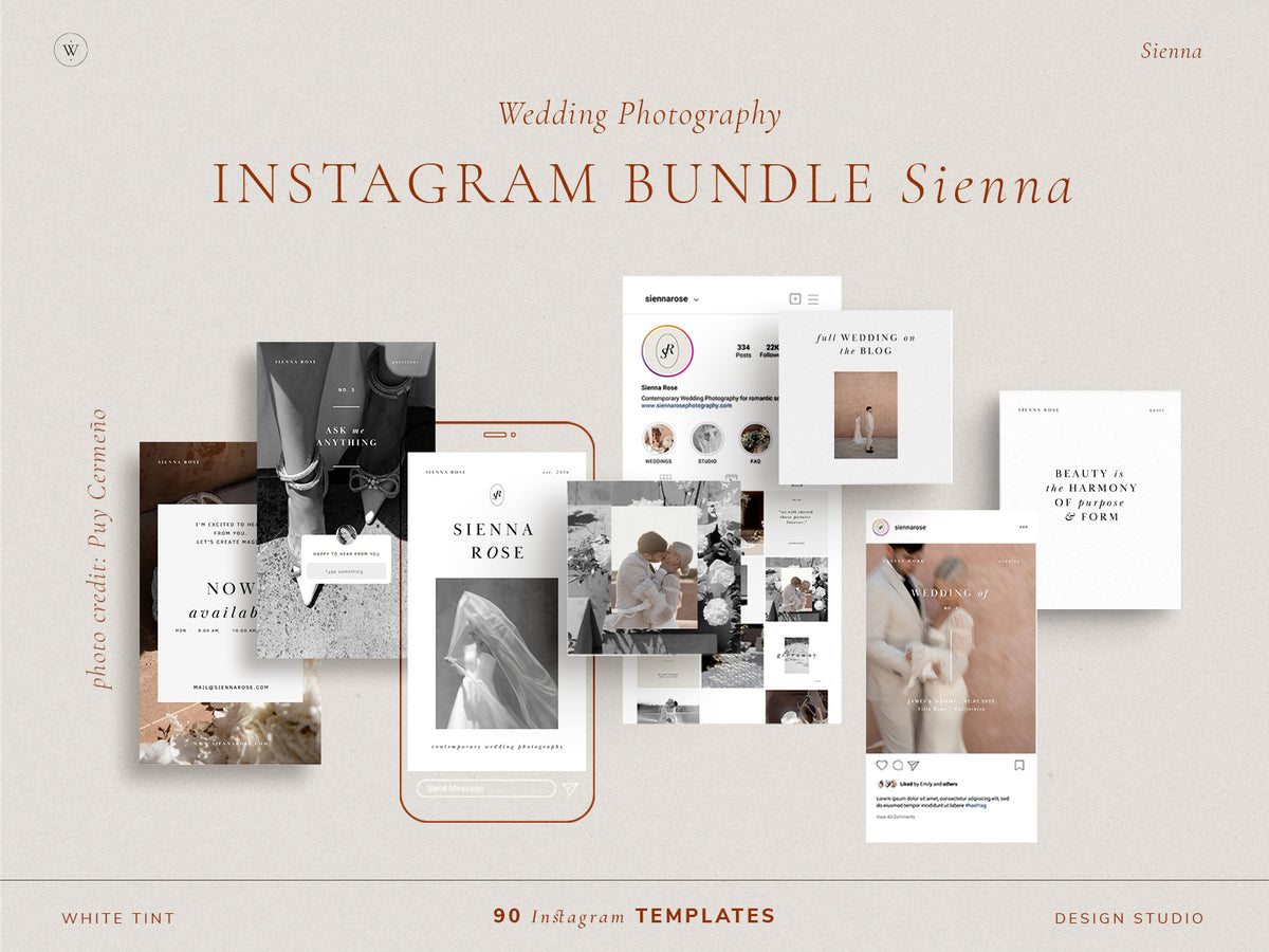 <i>canva</i><br>Photography Marketing BUNDLE<br> <i>sienna</i>
