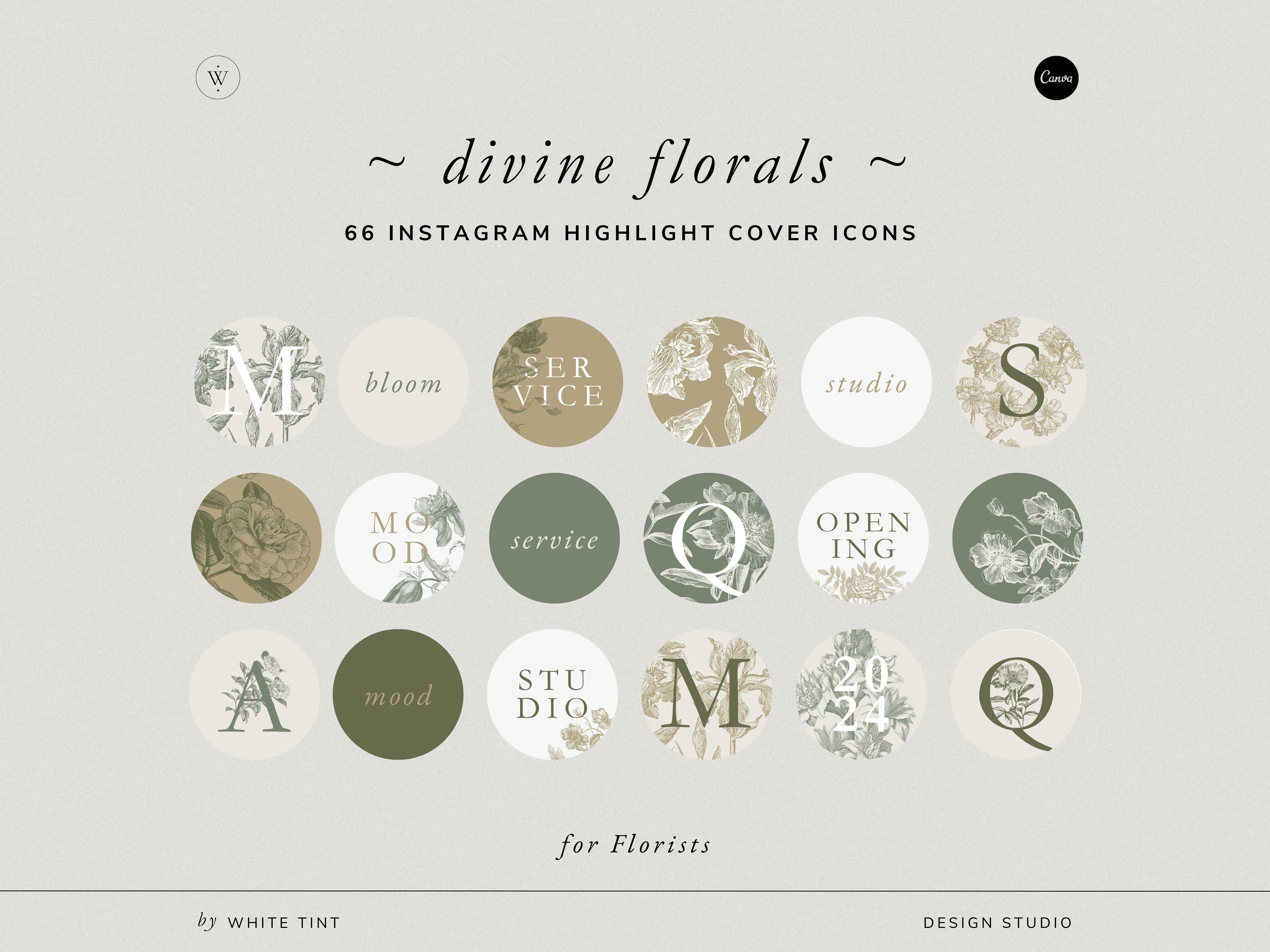 Instagram Highlight Covers ~ Divine Florals