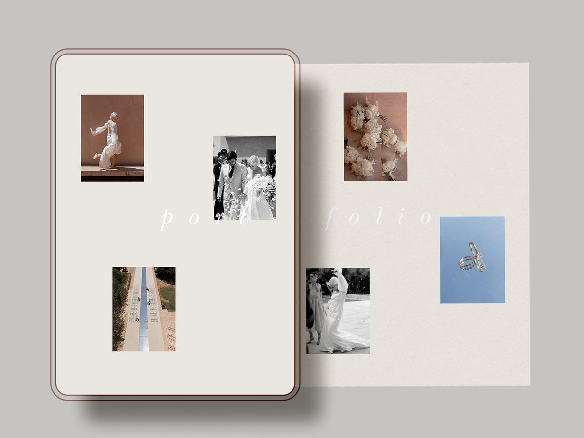 modern minimal and elegant canva pricing guide magazine template for wedding photographers with pre-written copy