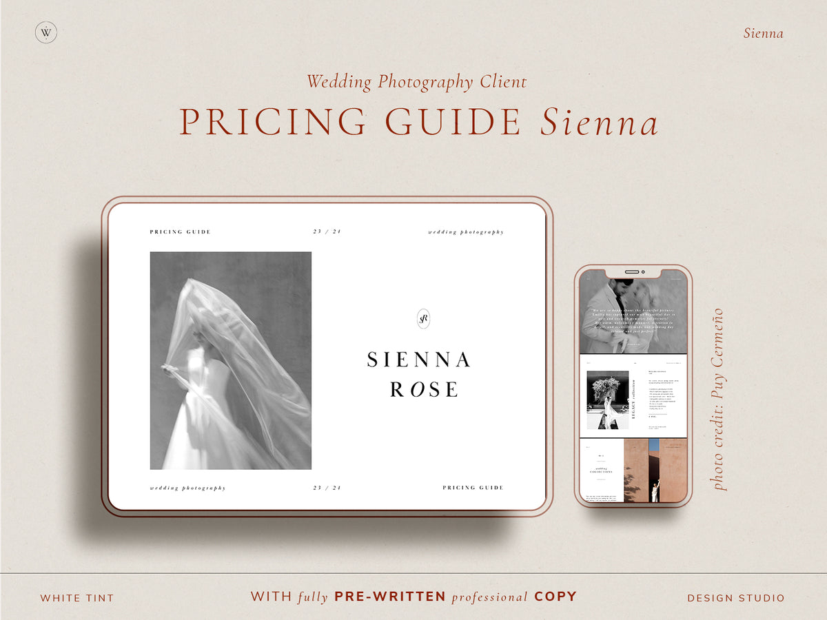 <i>canva</i><br>Photography Marketing BUNDLE<br> <i>sienna</i>