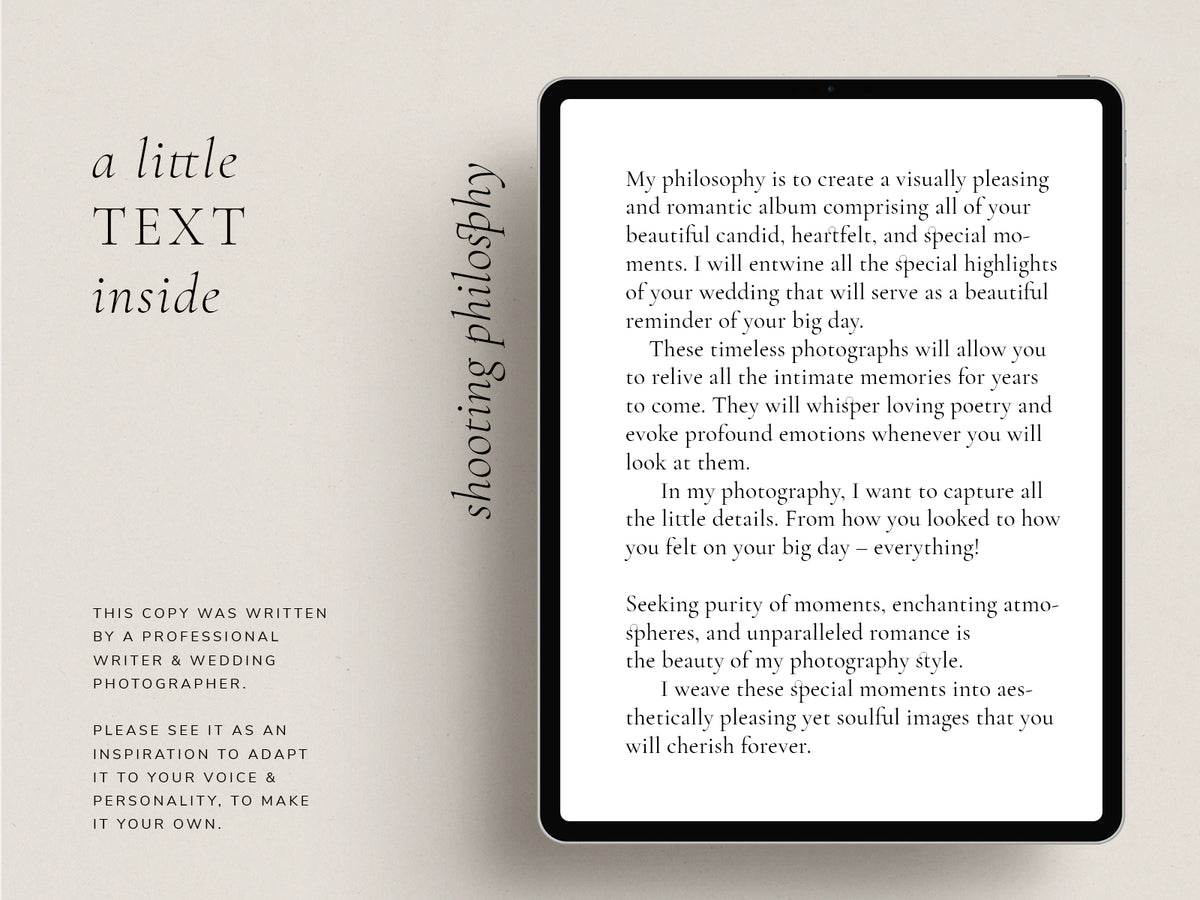 <i>canva</i><br>Photography Marketing BUNDLE<br> <i>sienna</i>