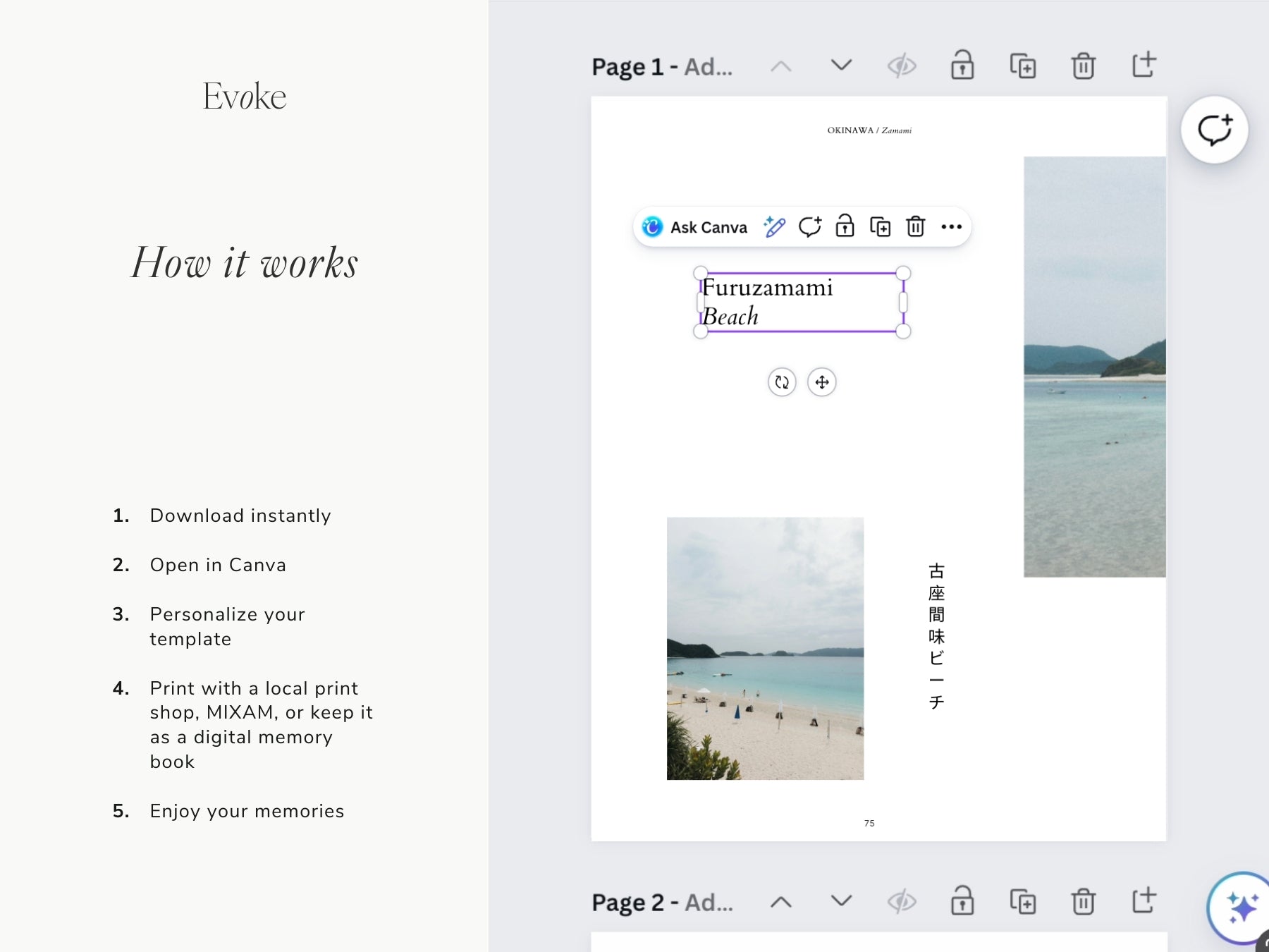 Custom Travel Photo Book ~ Okinawa
