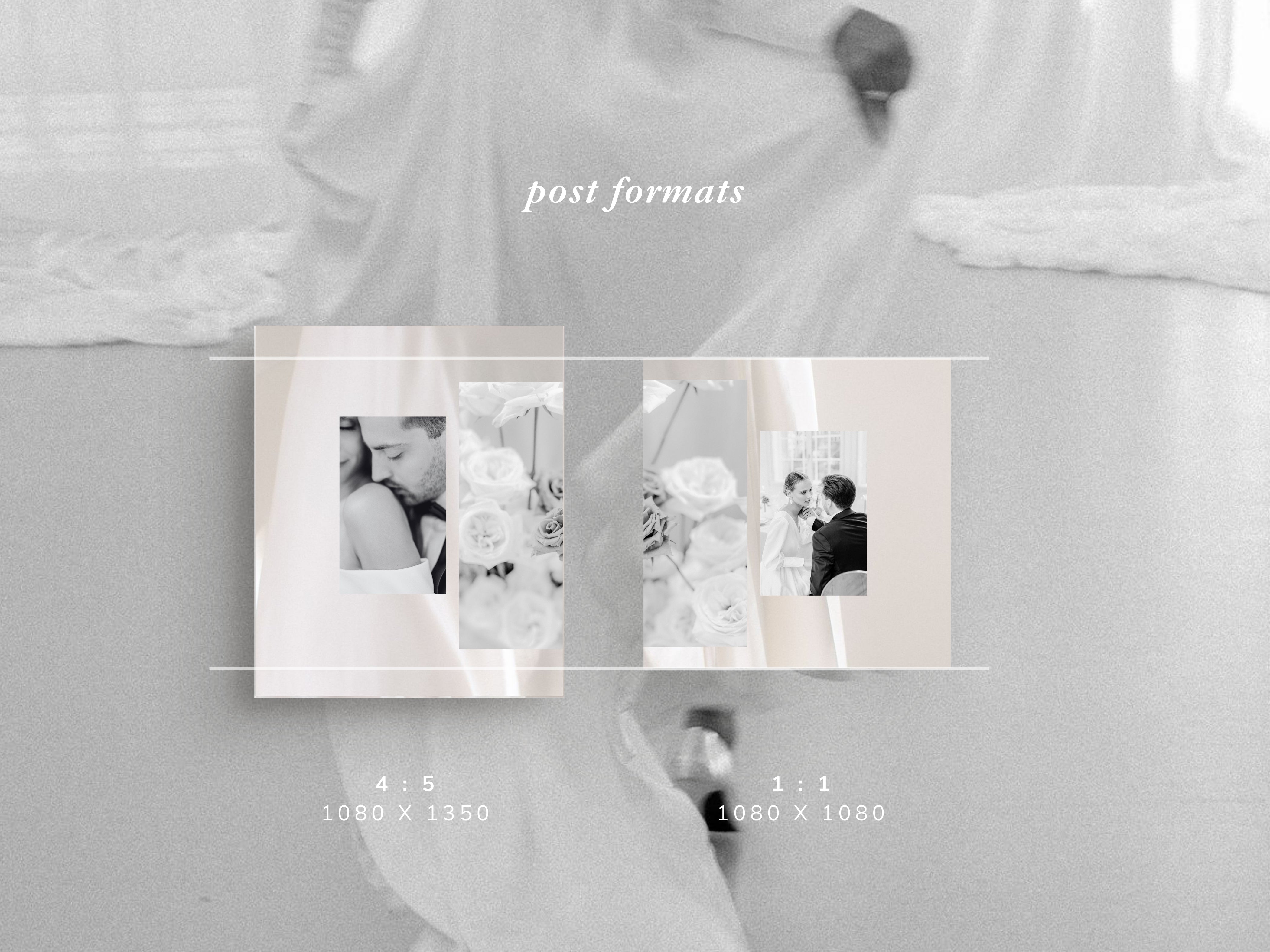 Carousel Instagram Post Templates ~ Modern Romance