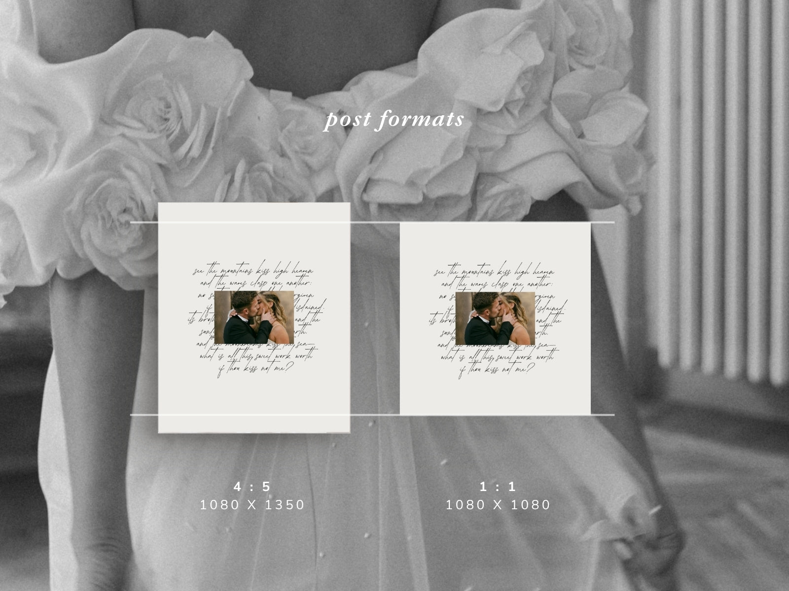 minimal clean modern elegant canva social media Instagram post template with carousels for wedding photographers by white tint design