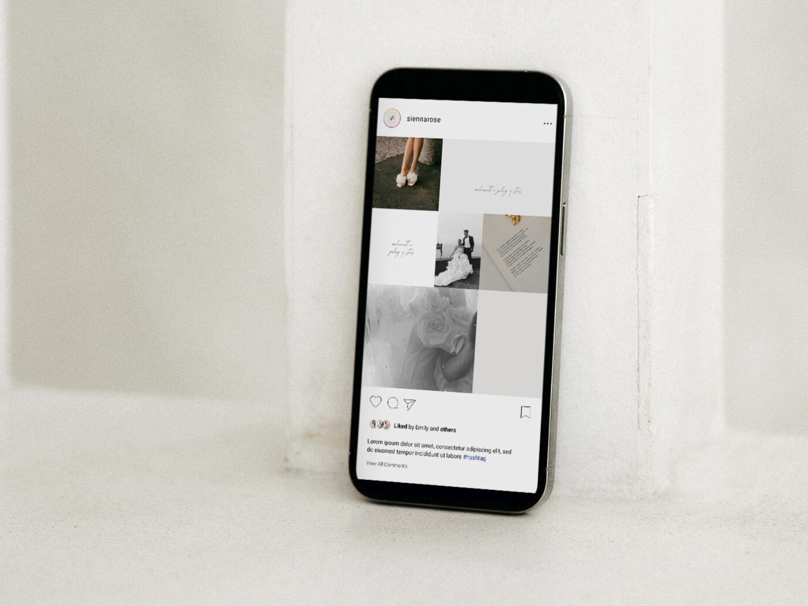 minimal clean modern elegant canva social media Instagram post template with carousels for wedding photographers by white tint design
