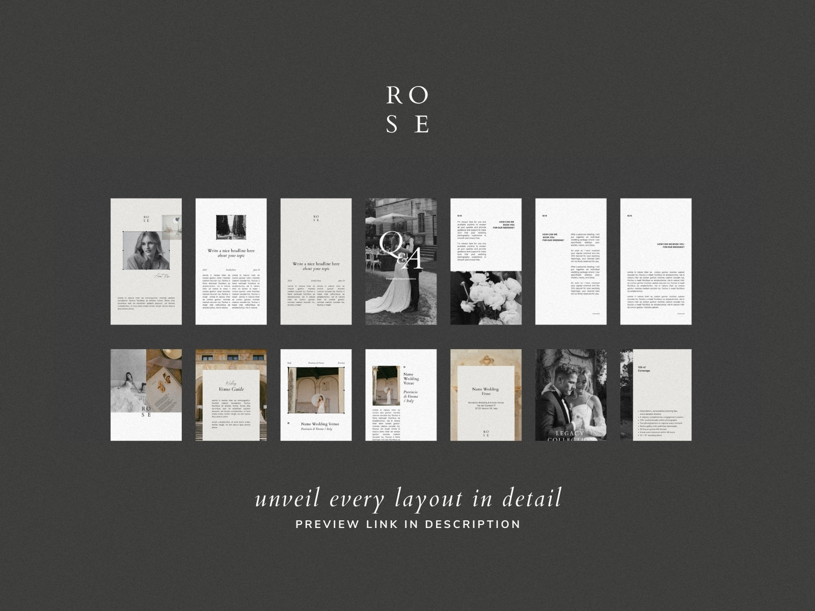 minimal modern aesthetic Canva wedding photography Instagram story template, elegant clean Instagram stories for wedding photographers, social media IG templates by white tint design