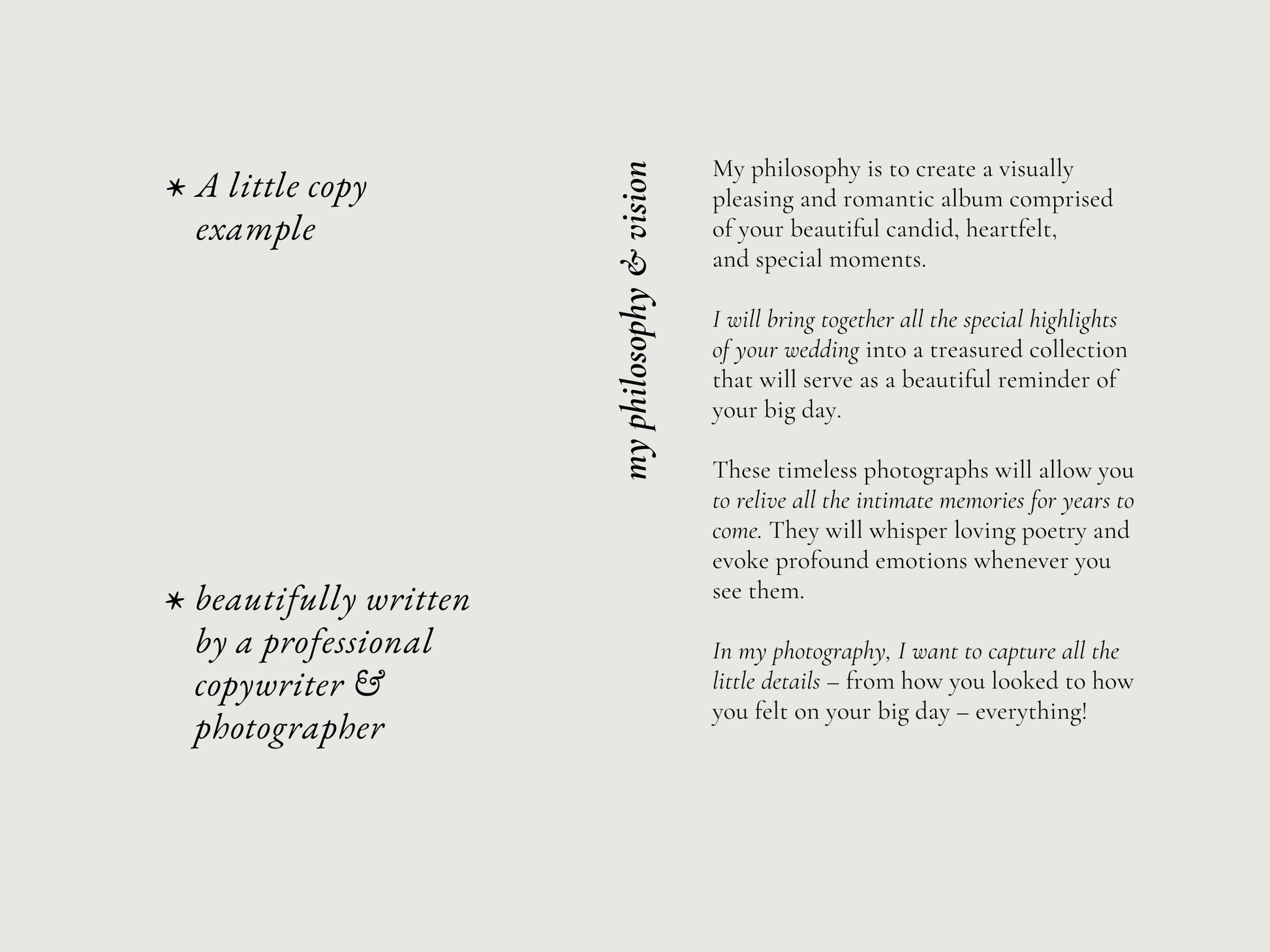 Modern Minimal Wedding Photography Pricing Guide Canva Template for Wedding Photographers, created by white tint design, collection modern romanc