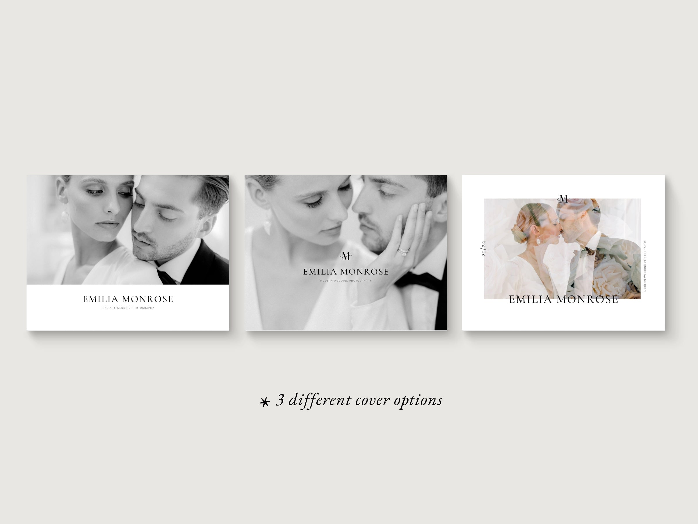 Modern Minimal Wedding Photography Pricing Guide Canva Template for Wedding Photographers, created by white tint design, collection modern romanc
