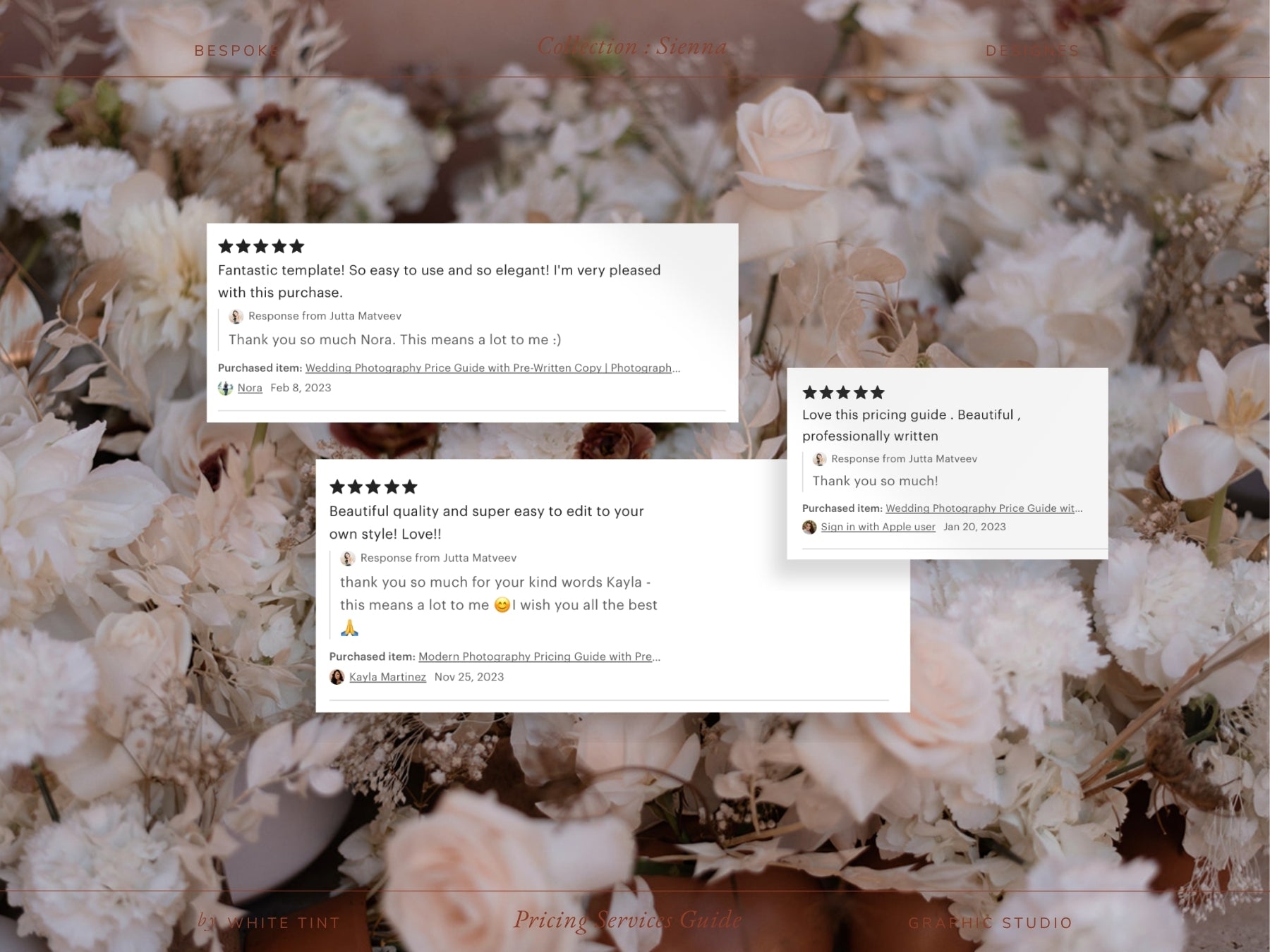 modern wedding photography pricing services canva template by white tint design