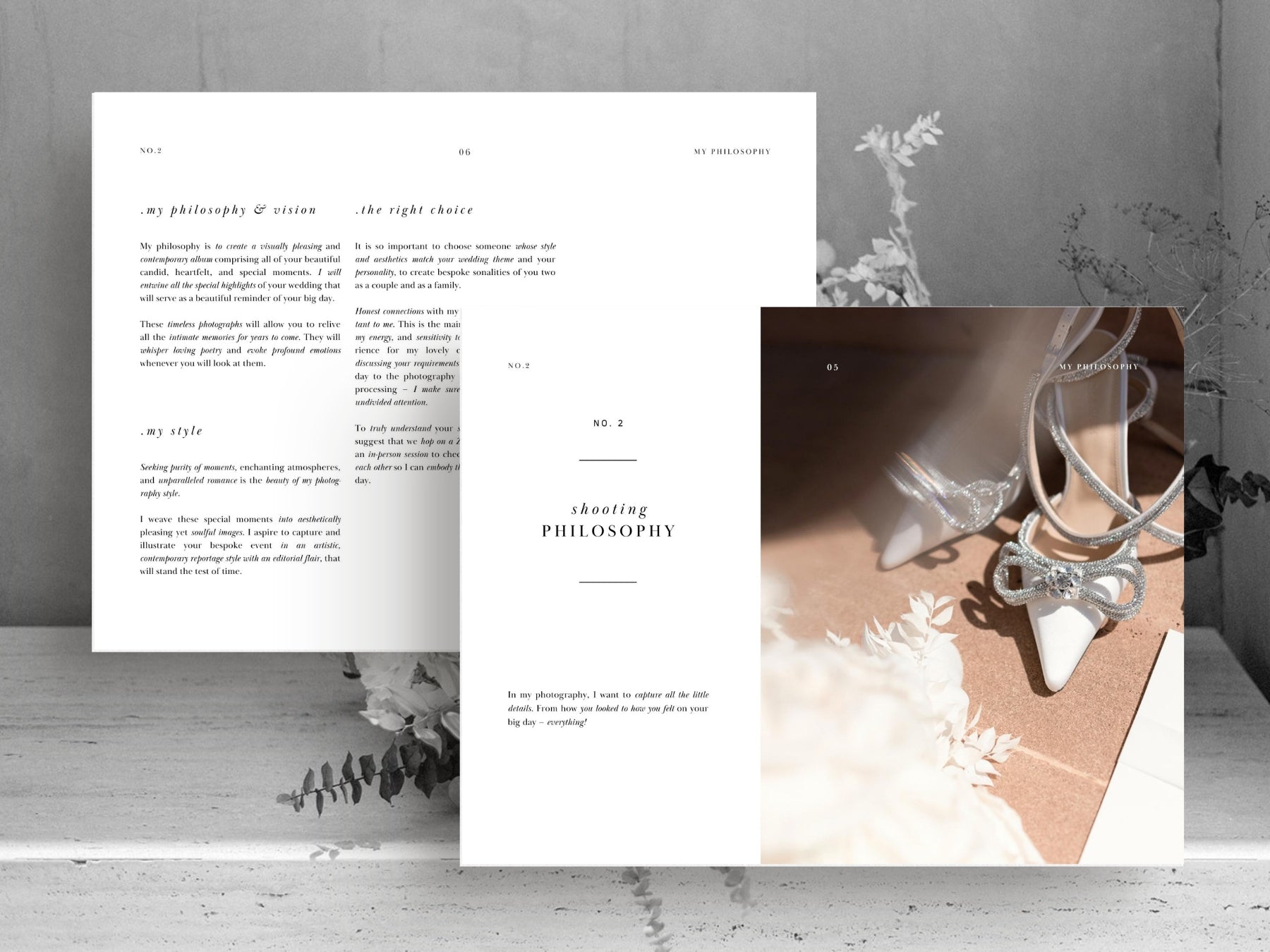 modern wedding photography pricing services canva template by white tint design