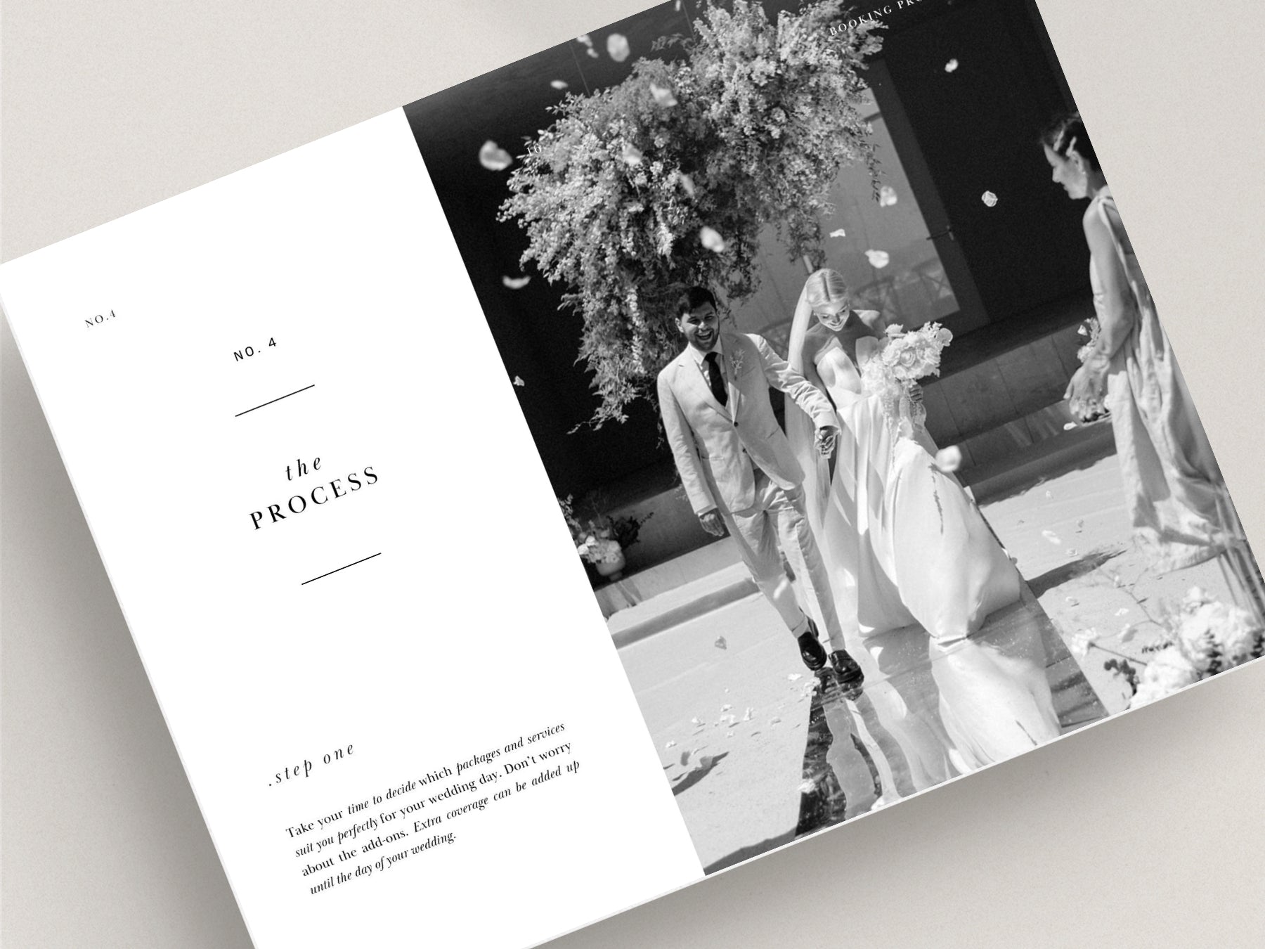 modern wedding photography pricing services canva template by white tint design