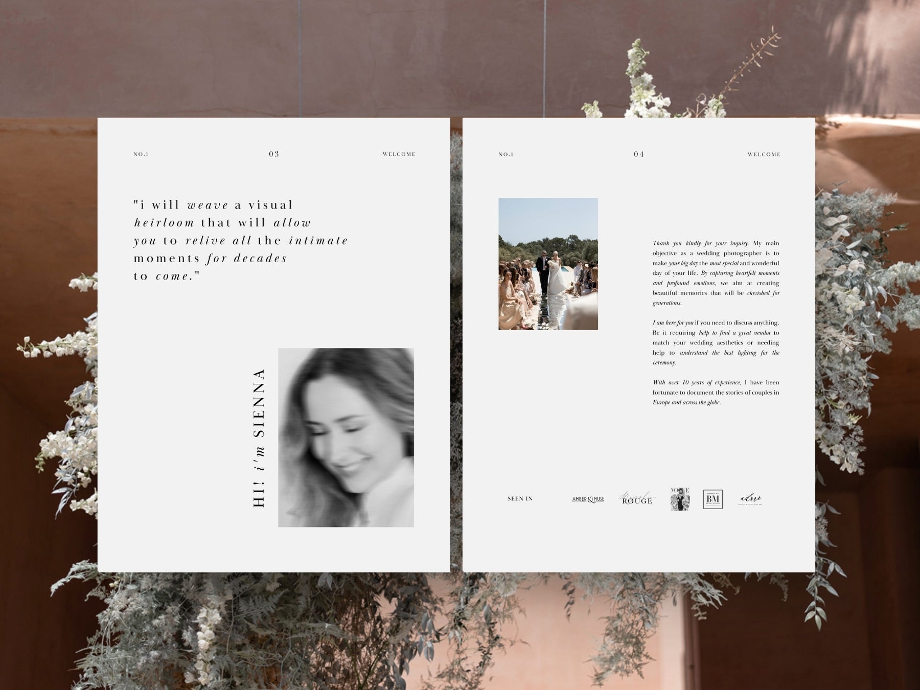 modern wedding photography pricing services canva template by white tint design
