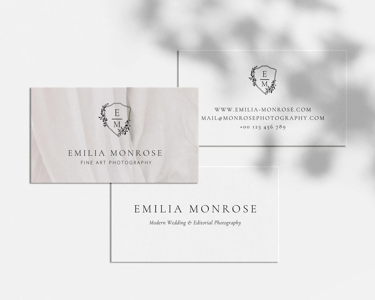 <i>canva</i><br> Business Card <br> <i>océane</i>