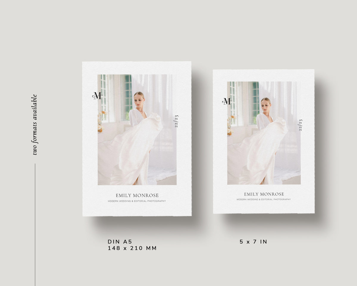 Canva Template Promo Card Flyer for wedding photographers make up artist